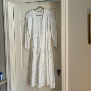 Zara White Maxi Dress